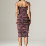 Toira Floral Ruched Midi Dress (Print)