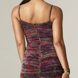 Toira Floral Ruched Midi Dress (Print)