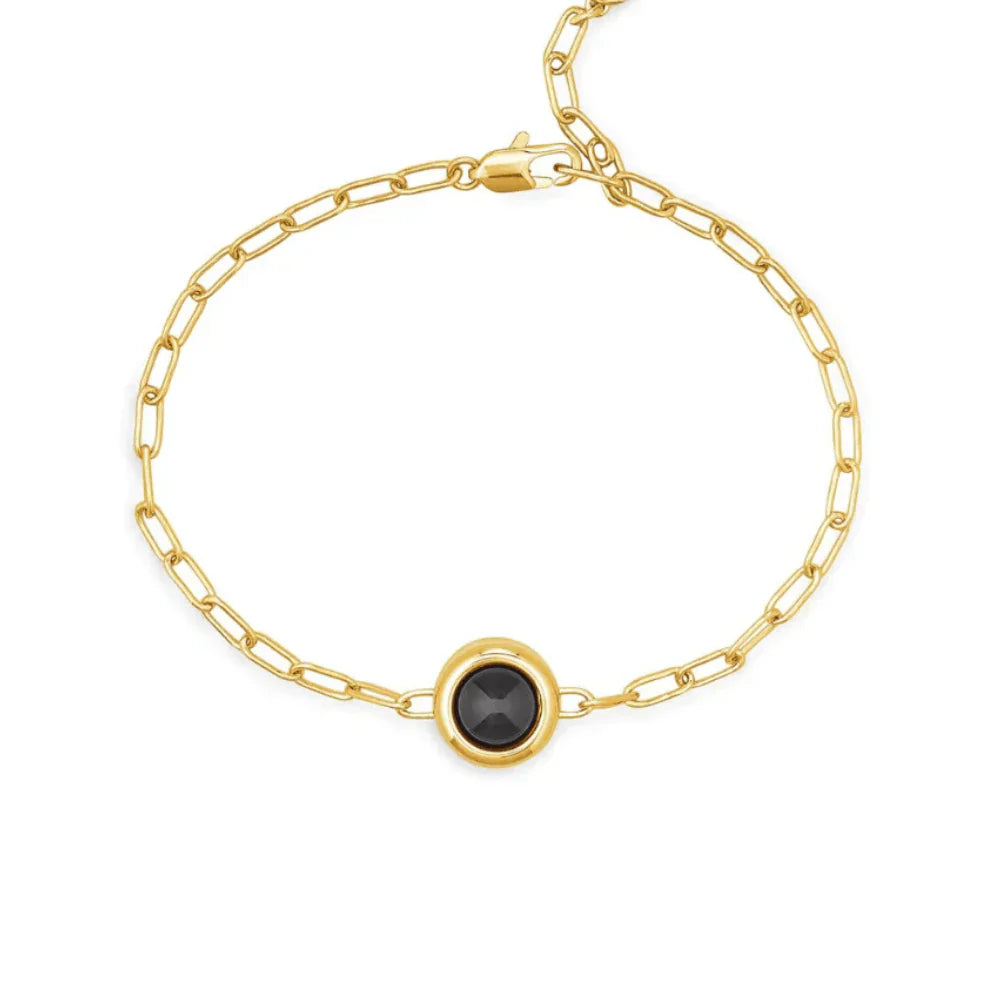 Personalizovaný náramek se sponkovým řetízkem a fotografií