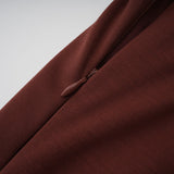 Paulette Brown Ruched Bodycon Mini Dress